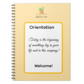 Put Your Logo Here New Employee Orientation  ノートブック (正面)