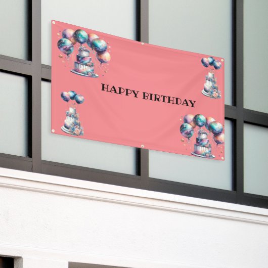 PUT YOUR MESSAGE HERE... BANNER 横断幕 (ビルの外側)