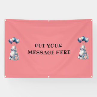 PUT YOUR MESSAGE HERE... BANNER 横断幕