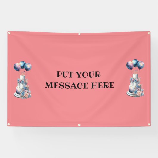 PUT YOUR MESSAGE HERE... BANNER 横断幕 (横)