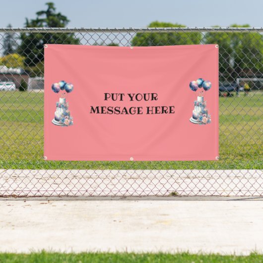 PUT YOUR MESSAGE HERE... BANNER 横断幕 (インサイチュ)