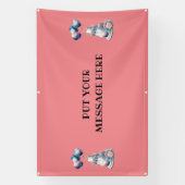 PUT YOUR MESSAGE HERE... BANNER 横断幕 (縦)