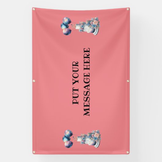 PUT YOUR MESSAGE HERE... BANNER 横断幕 (縦)