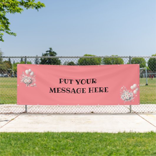 PUT YOUR MESSAGE HERE... BANNER 横断幕 (インサイチュ)