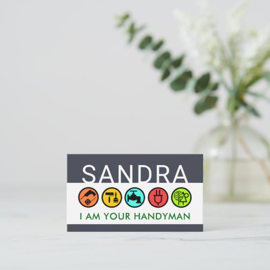 Put Your Name On Handyman Icons Layer 名刺 (スタンド正面)