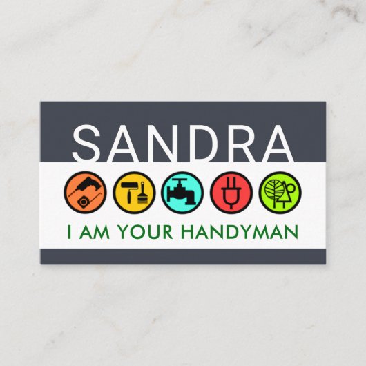 Put Your Name On Handyman Icons Layer 名刺 (正面)