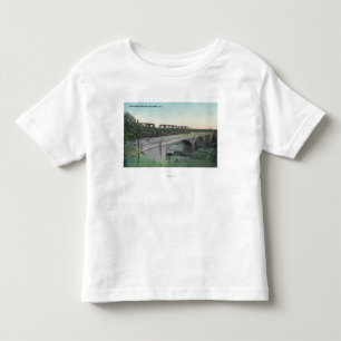 Putahの入り江BridgeWinters、カリフォルニアの空中写真 トドラーTシャツ