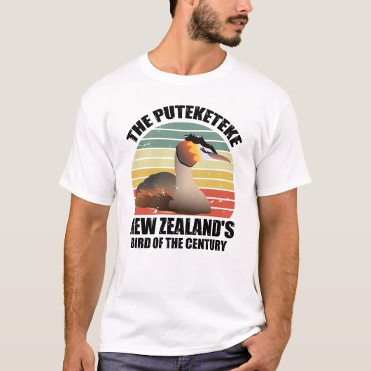 Puteketeke New Zealand's Bird  Tシャツ (正面)