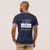#putfiveasideの人のTシャツ Tシャツ (裏面フル)