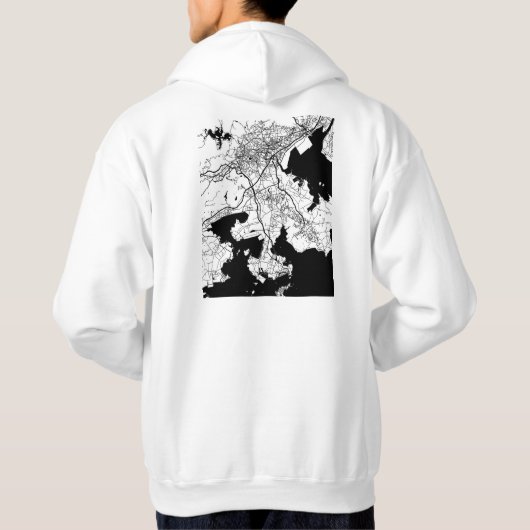 Putian China City Map パーカ (裏面)