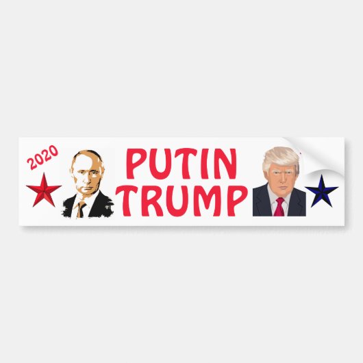 Putinの切札の2020年の選挙のバンパーステッカー バンパーステッカー (正面)