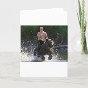 Putinはくまに乗ります! カード
