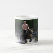 Putinはくまに乗ります! コーヒーマグカップ (中央)