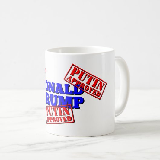 Putinは切札のコーヒー・マグを承認しました コーヒーマグカップ (正面右)