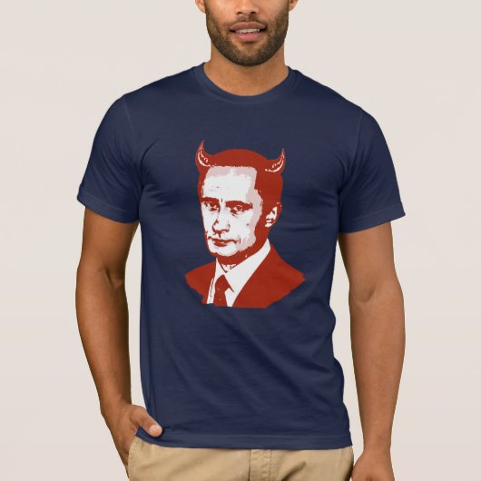 PUTINは悪魔です Tシャツ (正面)