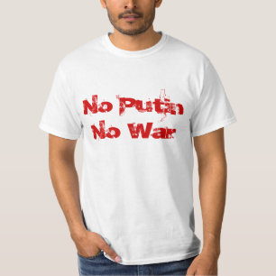 Putin無し戦争無し Tシャツ