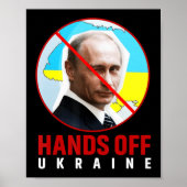 Putin Hands Off Ukraine ポスター (正面)