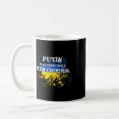 Putin Is A Tyrant And A War Criminal コーヒーマグカップ (左)