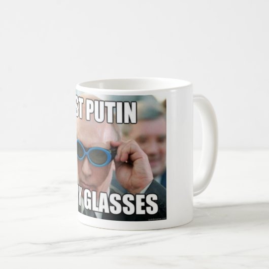 Putin MEME大統領のコーヒー・マグ コーヒーマグカップ (正面右)