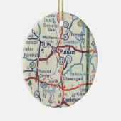 Putnam CTヴィンテージマップ セラミックオーナメント (右)