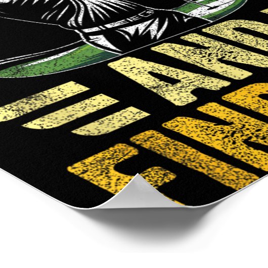 Putt Around And Find Out Funny Golf Quote  ポスター (角)