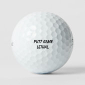 'Putt Game Lethal' Short Game Confidence Control  ゴルフボール (正面)