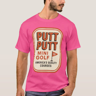 Putt Putt Mini Golf Retro 1980s Tシャツ