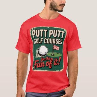 Putt PuttBrockton, MA Retro Mini Golf Vintage Tシャツ