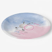 Putters or Pearls Gender Reveal Party ペーパープレート (アングル)