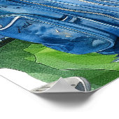 Putters or Pearls Gender Reveal Welcome Sign ポスター (角)