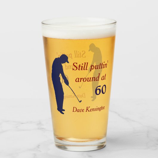 Puttin 60誕生日で タンブラーグラス (ドリンク正面)
