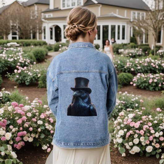 Puttin on the RItz Raven Tshirt デニムジャケット (ウェディング裏面)