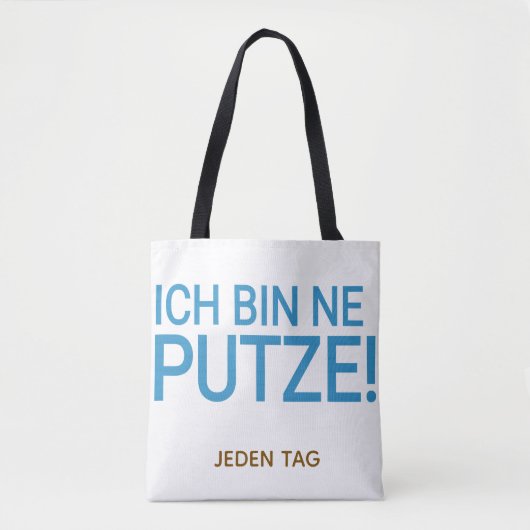 Putzfrau Spruch funny putzen トートバッグ (正面)