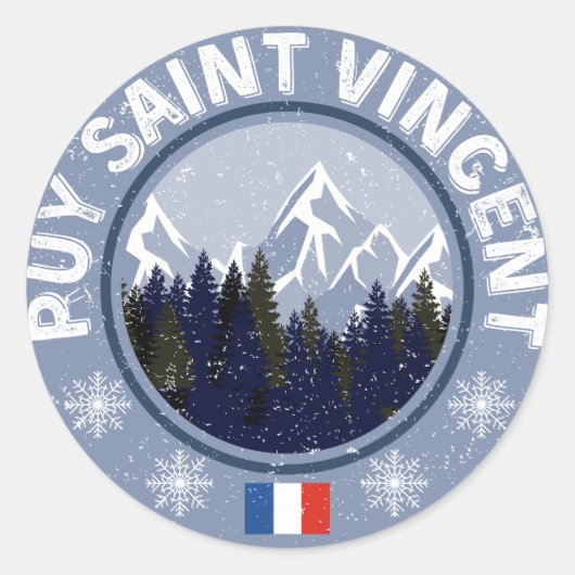 Puy Saint Vincent Station de ski ラウンドシール (正面)
