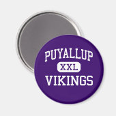Puyallup -バイキング – 高 – Puyallup Washington マグネット (正面/裏面)