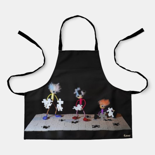 Puzzel humor met de Fubby's. エプロン (正面)