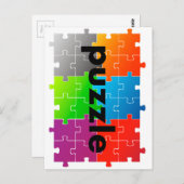 puzzle パズル ポストカード (正面/裏面)