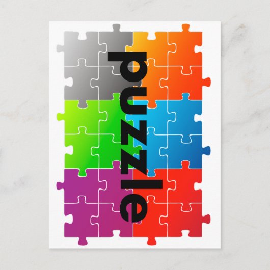 puzzle パズル ポストカード (正面)