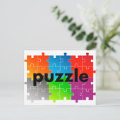 puzzle パズル ポストカード (スタンド正面)