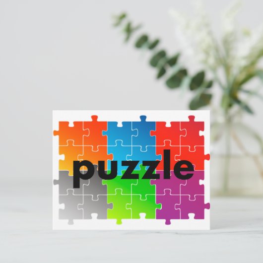 puzzle パズル ポストカード (スタンド正面)