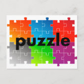 puzzle パズル ポストカード (正面)