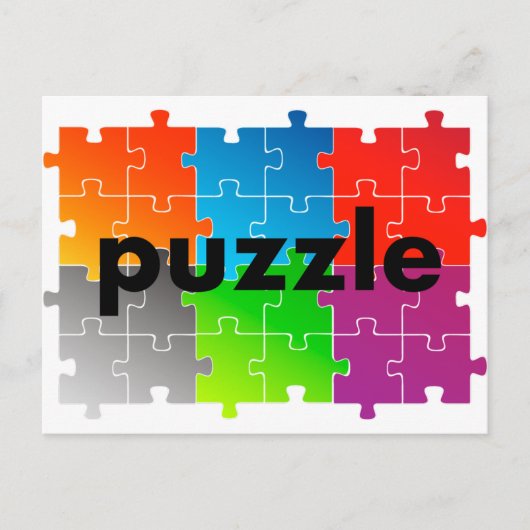 puzzle パズル ポストカード (正面)