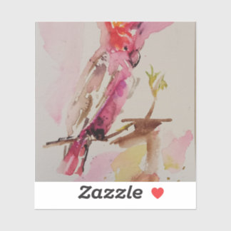 Puzzle alegría cacatúa de acuarela シール