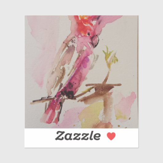 Puzzle alegría cacatúa de acuarela シール (シート)