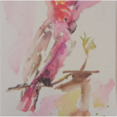 Puzzle alegría cacatúa de acuarela シール (正面)