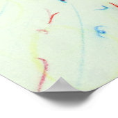 Puzzle Awareness Ribbon Angel Poster Art Print ポスター (角)