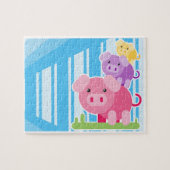 puzzle cerdos niños ジグソーパズル (横)