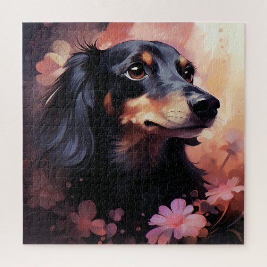 Puzzle Chien Fleur 5 ジグソーパズル (縦)