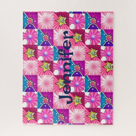 Puzzle comic super hero personalized ジグソーパズル (縦)