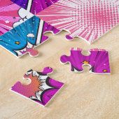 Puzzle comic super hero personalized ジグソーパズル (側面)